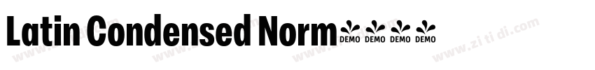 Latin Condensed Norm字体转换